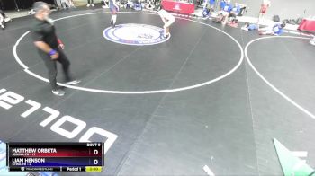 132 lbs Round 2 (16 Team) - Matthew Orbeta, SDIKWA-FR vs Liam Henson, KTWA-FR