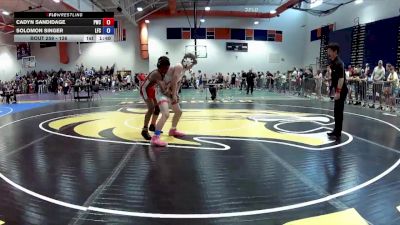 126 lbs Cons. Semi - Solomon Singer, Liberty Flight Club vs Cadyn Sandidage, PWC