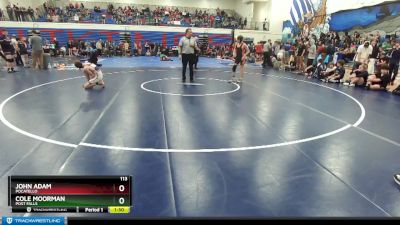 113 lbs Cons. Round 1 - John Adam, Pocatello vs Cole Moorman, Post Falls