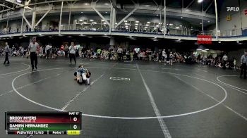 72 lbs Round 3 (8 Team) - Brody Myers, U2 Uprising Blue vs Damien Hernandez, Kraken