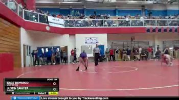 195 lbs Quarterfinal - Justin Sawyer, Hobart vs Gage DeMarco, Chesterton
