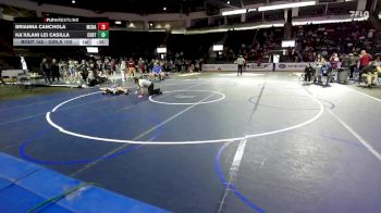Girls 100 lbs Cons. Round 1 - Brianna Canchola, McNary vs Ka`iulani Lei Casilla, Curtis (Girls)