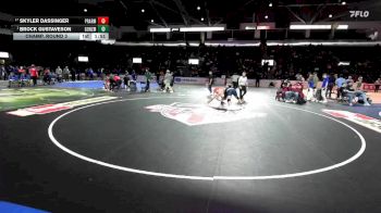 190 lbs Champ. Round 3 - Brock Gustaveson, Gonzaga Prep vs Skyler Dassinger, Prairie