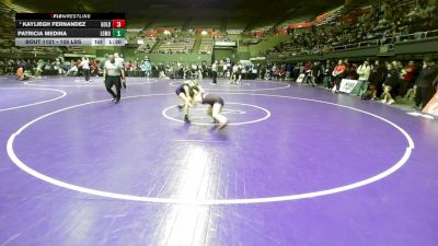 105 lbs Quarterfinal - Kayliegh Fernandez, Golden West vs Patricia Medina, Lemoore