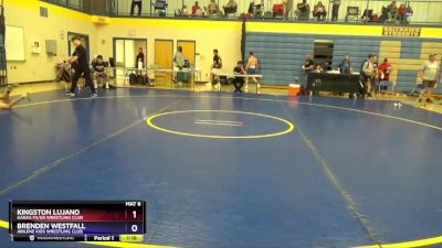 106 lbs Round 5 - Kingston Lujano, Kanza FS/GR Wrestling Club vs Brenden Westfall, Abilene Kids Wrestling Club