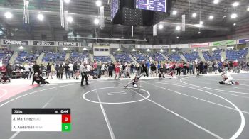 70 lbs Final - John JJ Martinez, Black Fox Wr Ac vs Avery Anderson, Bear Cave WC