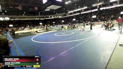 Girls 130 lbs Quarterfinal - Delaney Rush, Kennewick (Girls) vs Saige McCleery, Sumner (Girls)