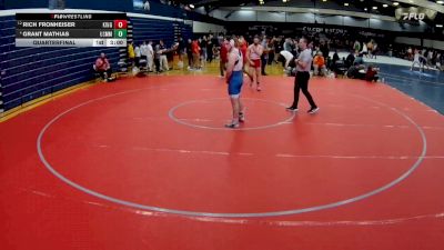 197 lbs Quarterfinal - Rich Fronheiser, King`s (pa) vs Grant Mathias, Merchant Marine