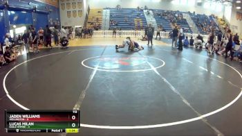 113 lbs Round 1 (8 Team) - Lucas Milan, Eagle Empire vs Jaden Williams, Wellington