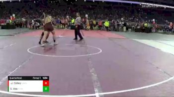 D1-215 lbs Quarterfinal - Jimmy Colley, Davison vs Spencer Vos, Plymouth