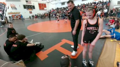 73-76 lbs Round 5 - Roslyn Wiechmann, Worland Middle School vs Harper Marsico, Riverton Middle School