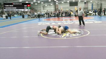 4 - 165 lbs Cons. Semi - Karl Dean, Gloucester vs Jackson Mann, Blacksburg