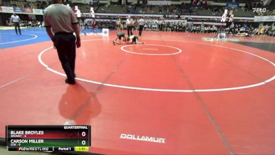 126 lbs Quarters & Wb (16 Team) - Carson Miller, Cox vs Blake Broyles, Grundy