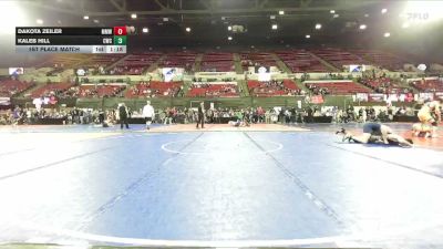 158 lbs 1st Place Match - Dakota Zeiler, Mountain Man Wrestling vs Kaleb Hill, CODY WRESTLING CLUB