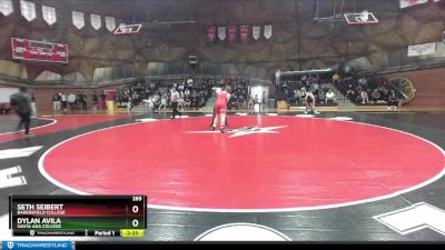 285 lbs Champ. Round 1 - Seth Seibert, Bakersfield College vs Dylan Avila, Santa Ana College