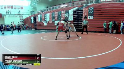 175 lbs Round 1 - Brody Grimm, Wadsworth vs Parker Stennett, Cuyahoga Valley Christian Academy