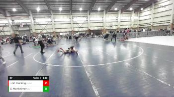 92 lbs Cons. Round 3 - Maddax Hacking, Uintah Jr High Wrestling vs Caleb Manheimer, West Jordan