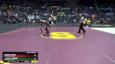 90 lbs Cons. Round 3 - Justin Forbes, Caravan Kids WC vs Hank Burge, Edwardsville WC