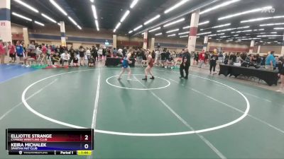 130 lbs Semifinal - Elliotte Strange, Cypress Wrestling Club vs Keira Michalek, Spartan Mat Club