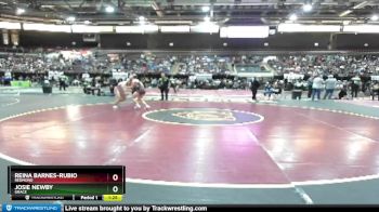 132 lbs Quarterfinal - Josie Newby, Grace vs Reina Barnes-Rubio, Redmond