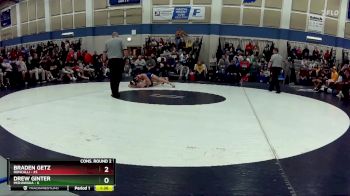 150 lbs Semis & Wb (16 Team) - Braden Getz, Roncalli vs Drew Ginter, Mishawaka