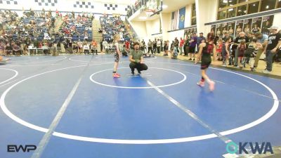 54 lbs Rr Rnd 2 - Ayva Al-Qahtani, Wyandotte Youth Wrestling vs Aeryn Jackson, Locust Grove Youth Wrestling