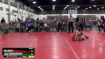 100 lbs Round 2 (8 Team) - Jesse Wertenberger, Dundee Wrestling (MI) vs Nic Freeze, Legacy Red