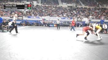 134-D2 1st Place Match - Ariana Thomas, Marcos De Niza High School vs Rheanna Tree, Red Mesa