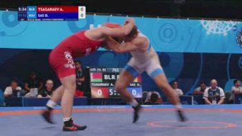 92 kg Final 3-5 - Alan Tsagaraev, Belarus vs Darius Sas, Romania