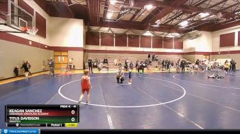 41 lbs Champ. Round 1 - Keagan Sanchez, Sanderson Wrestling Academy vs Titus Davidson, Wasatch