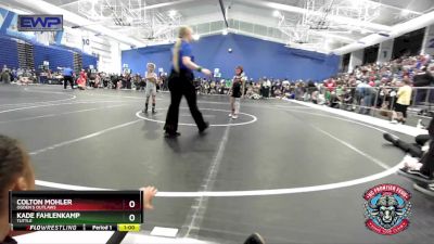 58 lbs Quarterfinal - Colton Mohler, Ogden`s Outlaws vs Kade Fahlenkamp, Tuttle