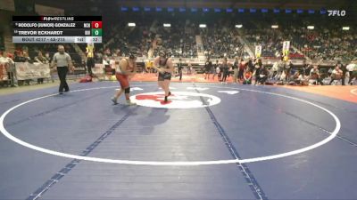 4A-215 lbs Cons. Round 1 - Trevor Eckhardt, Riverton vs Rodolfo (Junior) Gonzalez, Natrona County