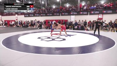 79 kg 1st Place Match - Brock Mantanona, Cliff Keen Wrestling Club vs Louie Cerchio, Spartan Combat RTC/ Titan Mercury Wrestling Club (TMWC)