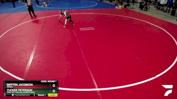 80 lbs Cons. Round 1 - Tucker Peterson, STMA (St. Michael/Albertville) vs Rifften Jacobson, NRHEG