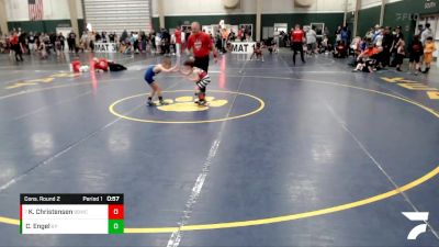 49 lbs Cons. Round 2 - Kasen Christensen, Broken Bow Wrestling Club vs Canaan Engel, NWTC