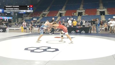 150 lbs Cons. Sub-semis - Bennett Kujawa, Minnesota vs Matthew O'Neill, Pennsylvania