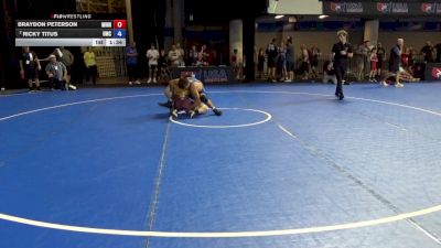 155 lbs Champ. Rd Of 16 - Braydon Peterson, Minnesota vs Ricky Titus, USA Mat Club
