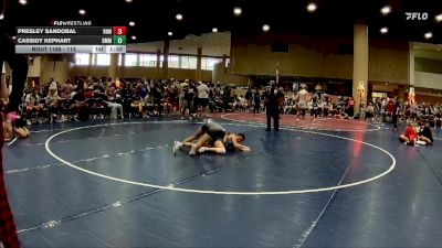 113 lbs 3rd Place Match - Presley Sandobal, Rough House WC vs Cassidy Kephart, Big Money Movin