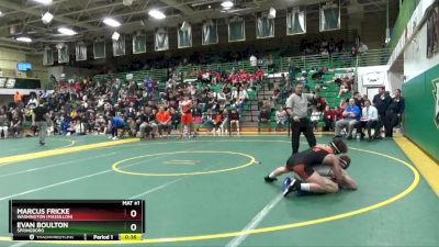 132 lbs Cons. Round 4 - Evan Boulton, SPRINGBORO vs Marcus Fricke, Washington (Massillon)