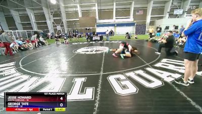 215 lbs Placement Matches (8 Team) - Jesse Howard, South Carolina vs George Tate, Maryland