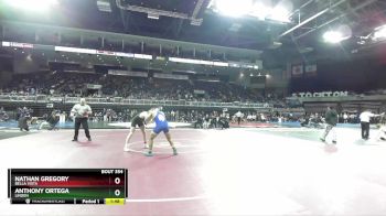 160 lbs Champ. Round 2 - Anthony Ortega, Linden vs Nathan Gregory, Bella Vista