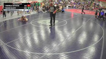 100 lbs 1st Place Match - Maisie Elliott, Sumner vs Chevelle Boynton, Crook County