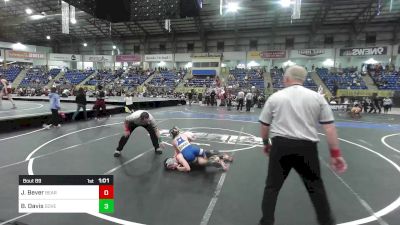 89 lbs Final - Jayce Bever, Bear Cave vs Bryson Davis, Dove Creek