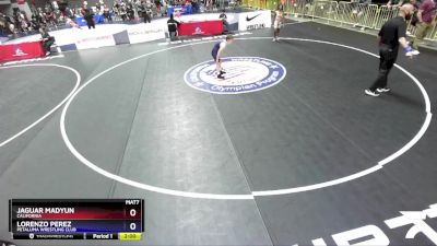 93 lbs 1st Place Match - Jaguar Madyun, California vs Lorenzo Perez, Petaluma Wrestling Club