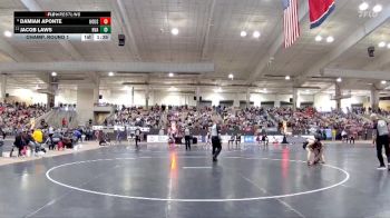 AA 126 lbs Champ. Round 1 - Jacob Laws, Hardin Valley Academy vs Damian Aponte, Houston High School