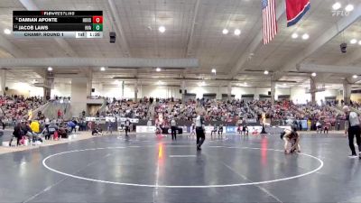 AA 126 lbs Champ. Round 1 - Jacob Laws, Hardin Valley Academy vs Damian Aponte, Houston High School