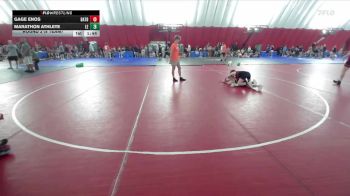 106 lbs Round 2 (8 Team) - Marathon Athlete, Lena/Bonduel vs Gage Enos, Batavia B