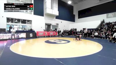 140 lbs Champ. Round 1 - Alyvia Jeha, Canyon (Anaheim) vs Angela Talavera, Chino