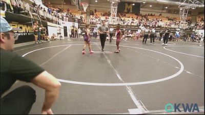 66 lbs Rr Rnd 2 - Nova Wright, D3 Wrestling Cluib vs Mila Neff, Chickasha Youth Wrestling