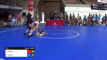 132 lbs Placement Matches (16 Team) - Darrain Jensen, NAWA vs Luie Tackett, KCWA